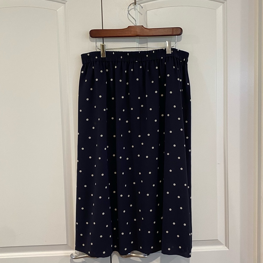 J. Crew Flowy Polka Dot Skirt